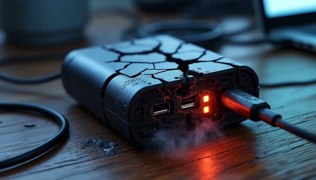 Charge batterie ou alimentation électrique défaillante