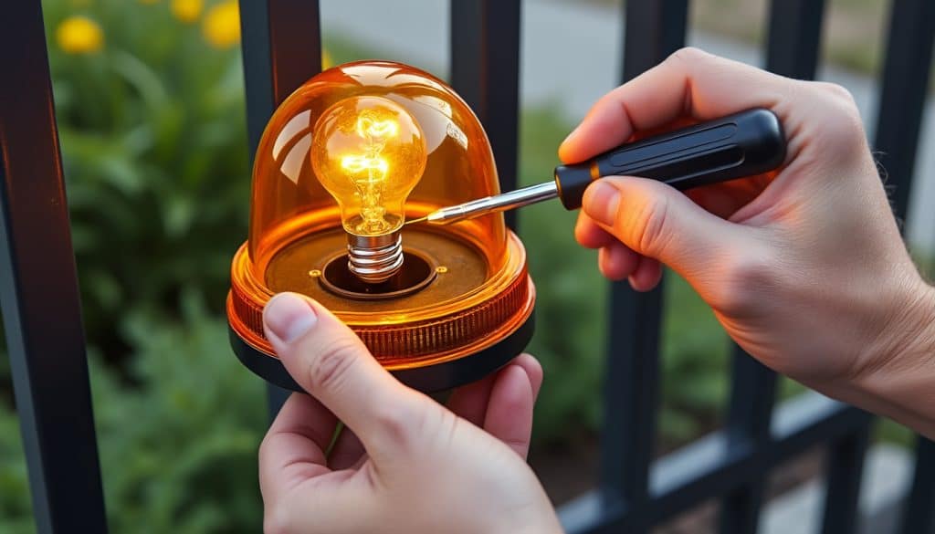 Changer l&rsquo;ampoule d&rsquo;un gyrophare de portail Nice